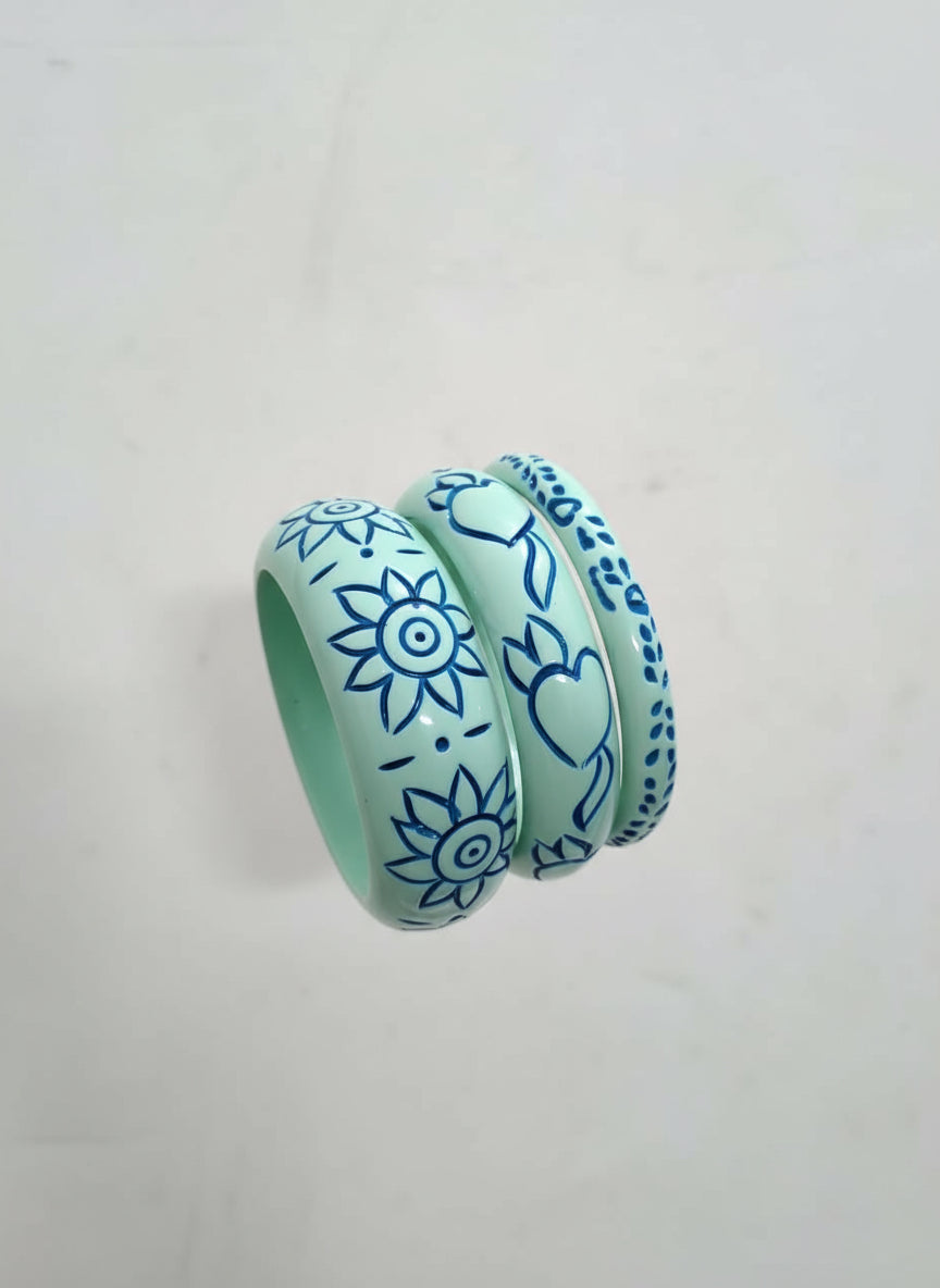 Blue Fiesta Bangles