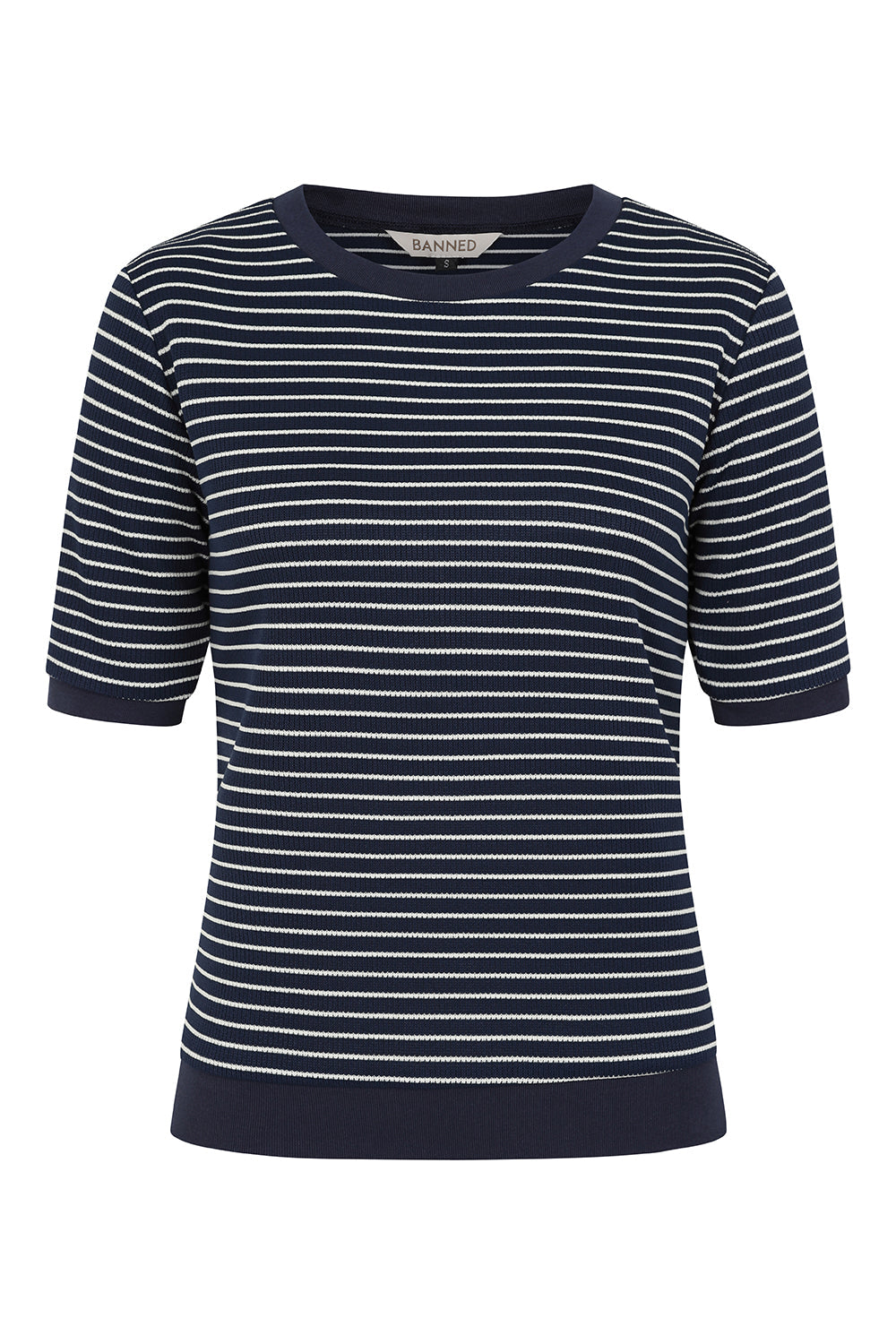 NAVY RUBY SAIL STRIPE JUMPER