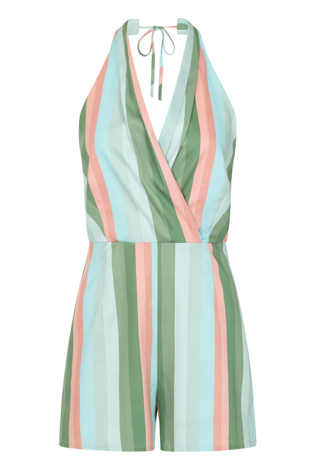 Multicolor Imogen lollipop stripes playsuit