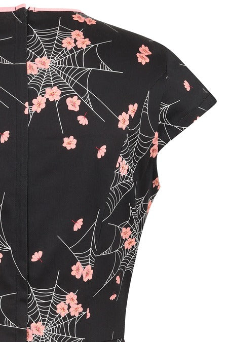 Kaori Spiderweb Blossom Pencil Dress