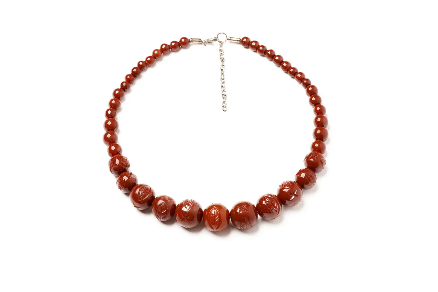 Carved Bead Necklace