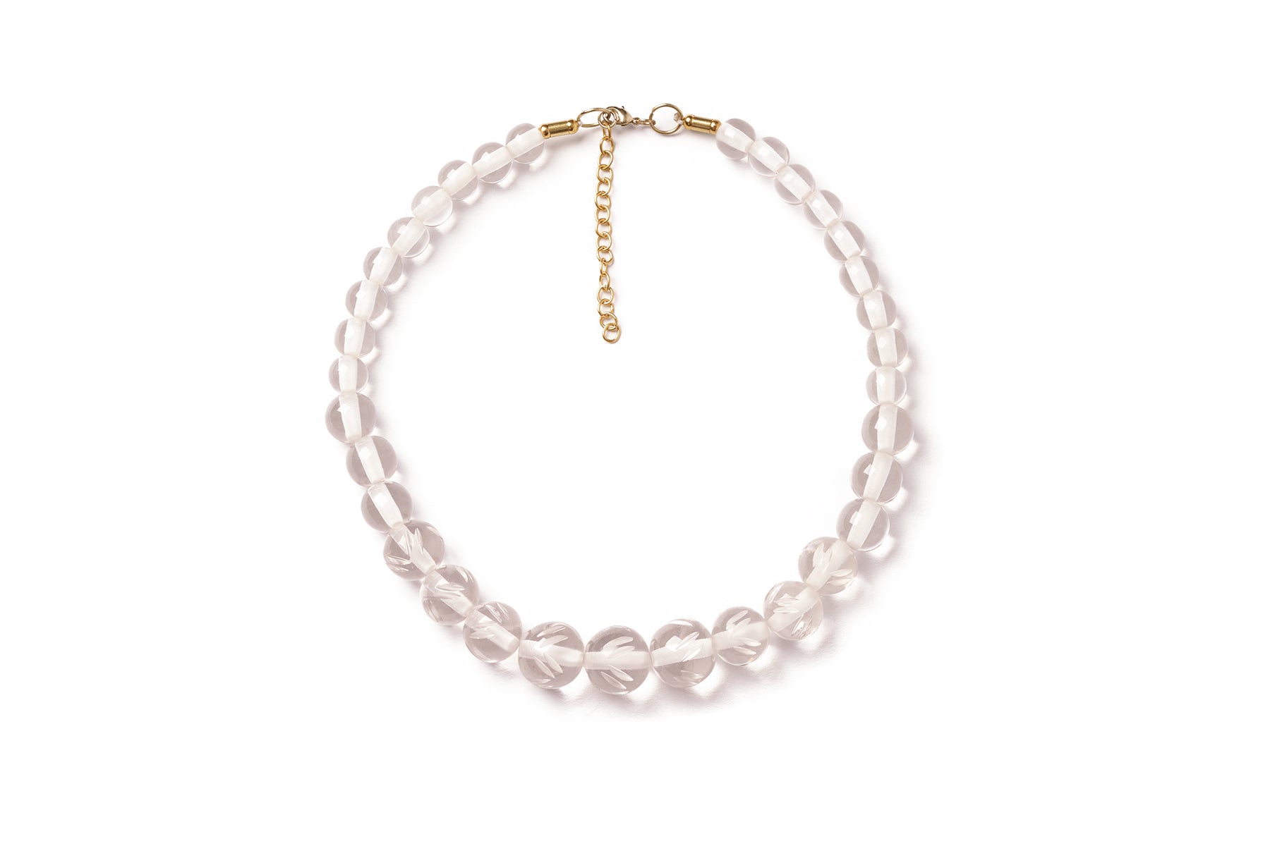 Carved Bead Necklace