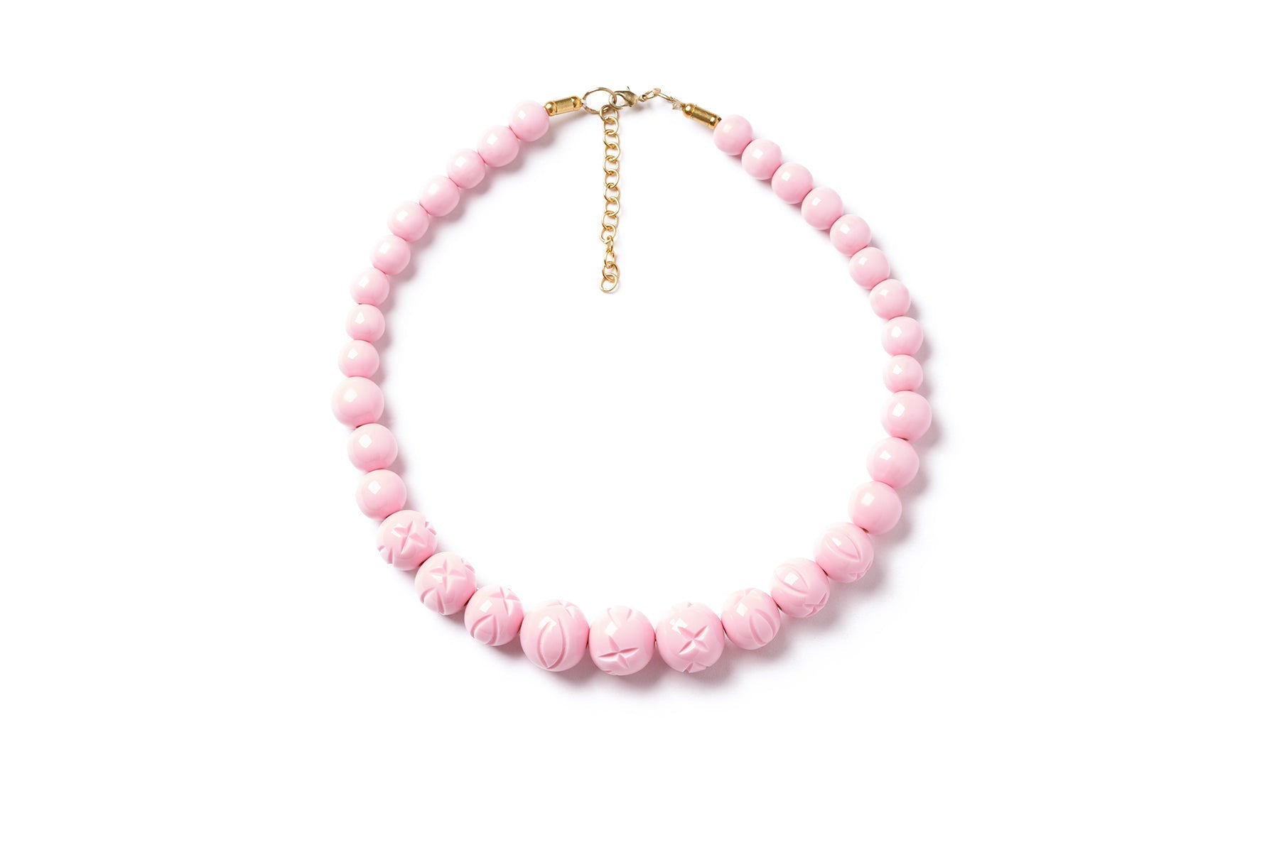 Carved Bead Necklace