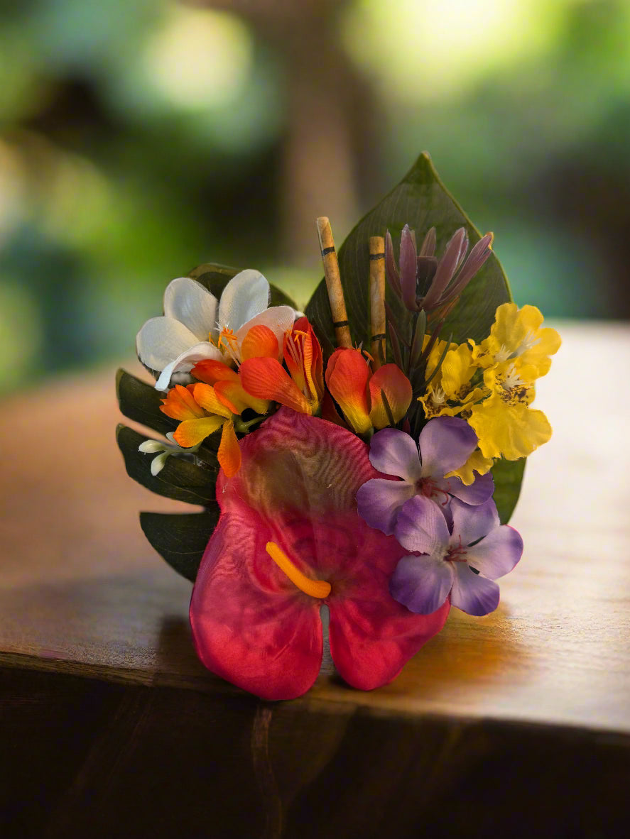 Tropical pinup hair flowers