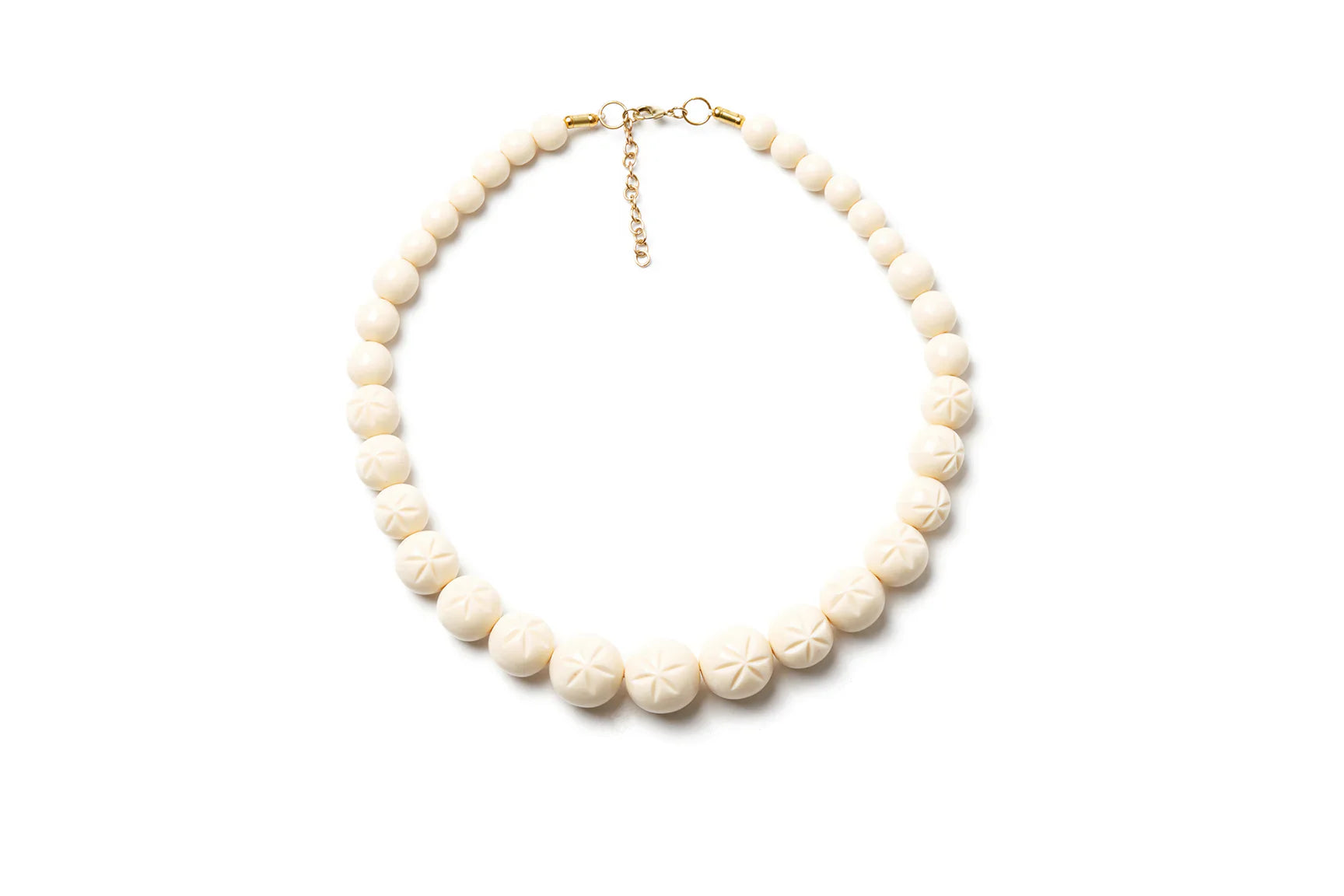 Carved Bead Necklace