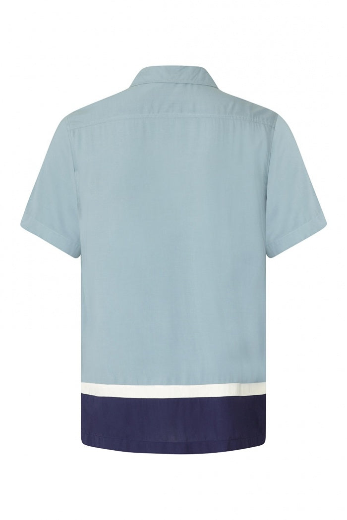 WALTER CONTRAST PANEL BOWLING SHIRT