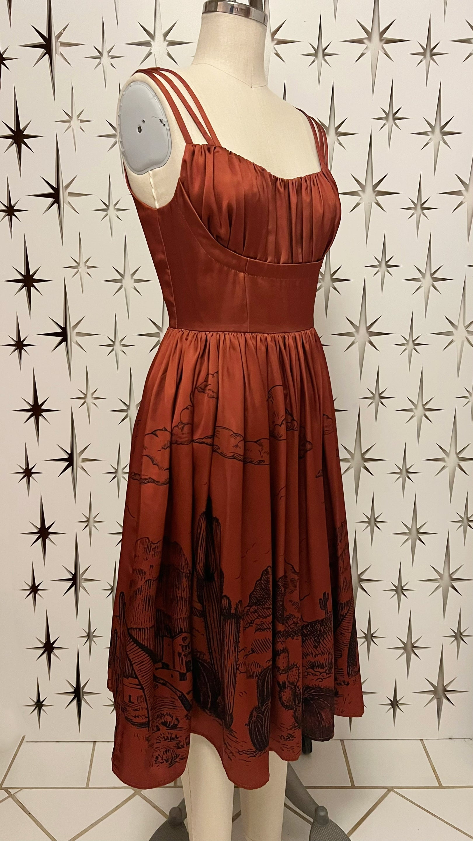 Custom Pueblo Border Print Dress