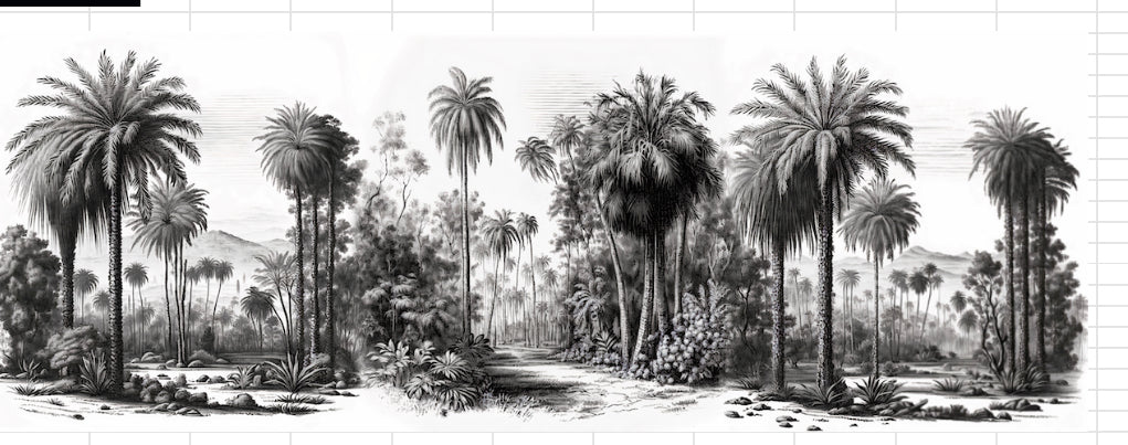 Custom Palm Desert Border Print Dress