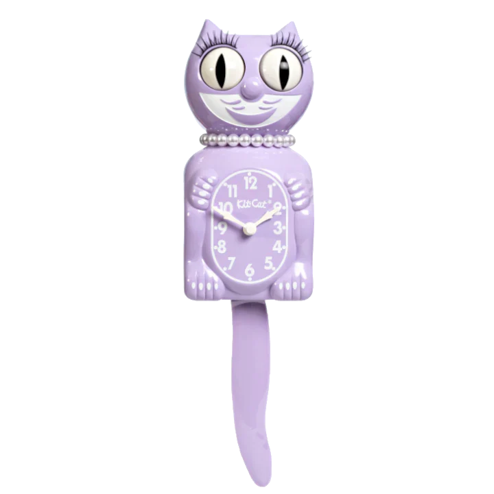 Pastel Lilac Kit cat clock 15.5" limited edition (Copy)