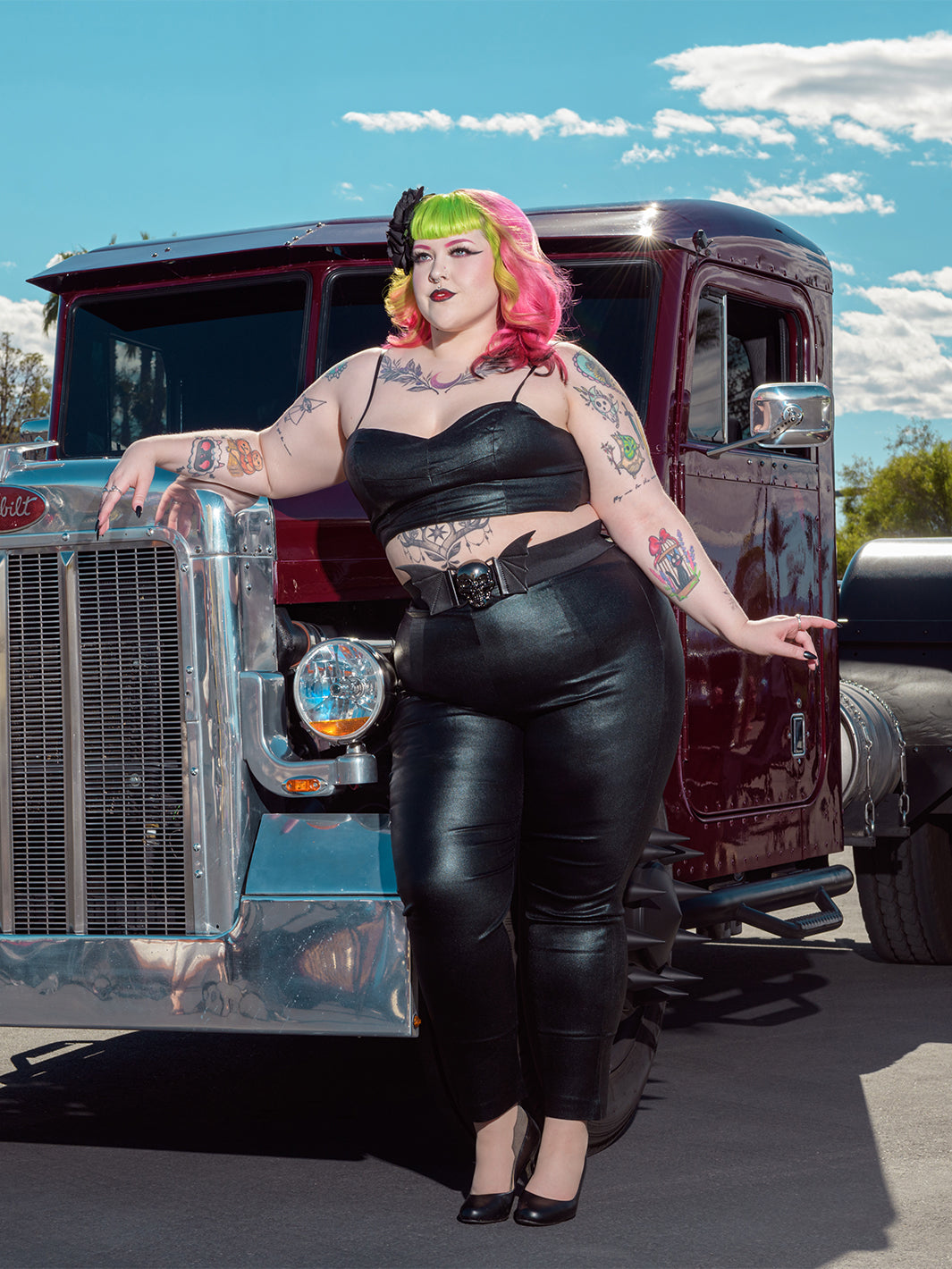 Bombshell High Waist Lurex Pants- New Colors see