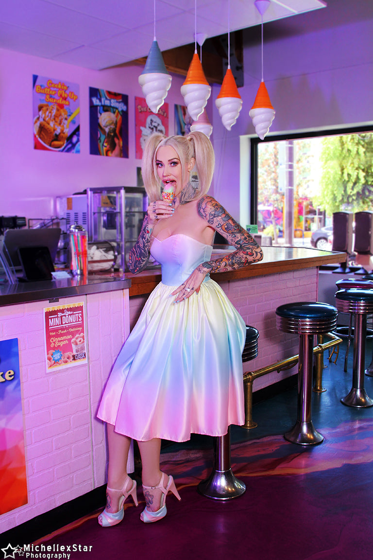 The Love Shake Swing Dress Sabina Kelley x Rockin Bettie